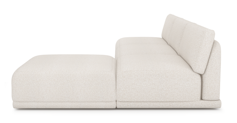 Carle Mega Sofa without arm and Ottoman - Bouclé