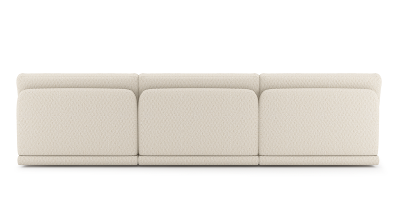 Carle Mega Sofa without arm and Ottoman - natural fabric