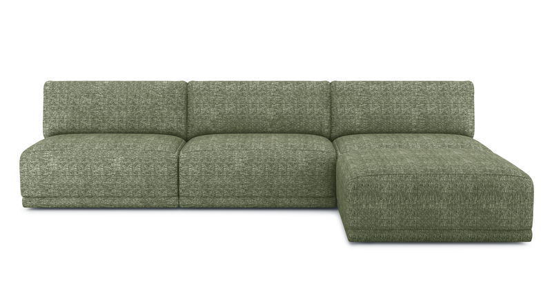 Carle Mega Sofa without arm and Ottoman - natural fabric