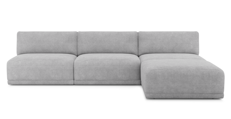 Carle Mega Sofa without arm and Ottoman - Cord velour