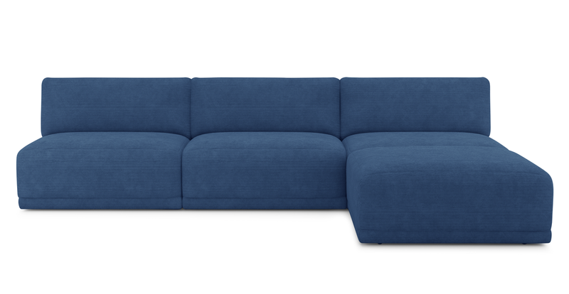 Carle Mega Sofa without arm and Ottoman - Cord velour