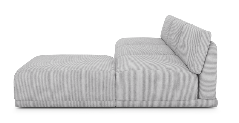 Carle Mega Sofa without arm and Ottoman - Cord velour