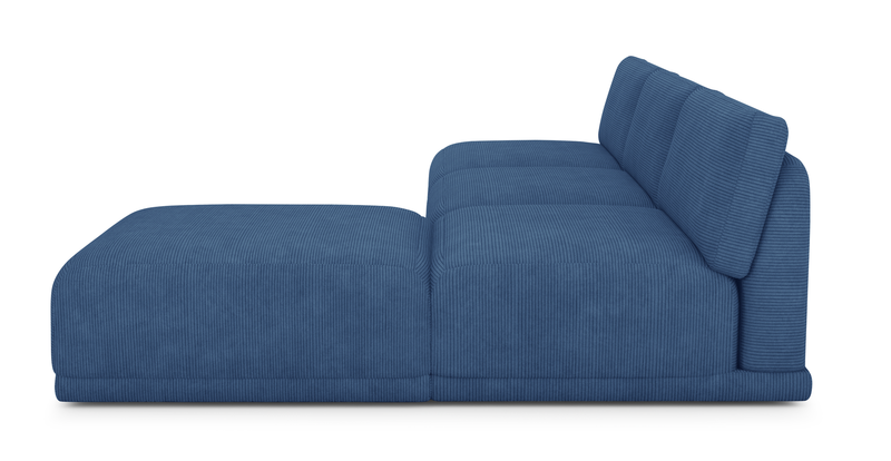 Carle Mega Sofa without arm and Ottoman - Cord velour