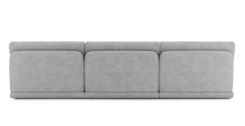 Carle Mega Sofa without arm and Ottoman - Cord velour