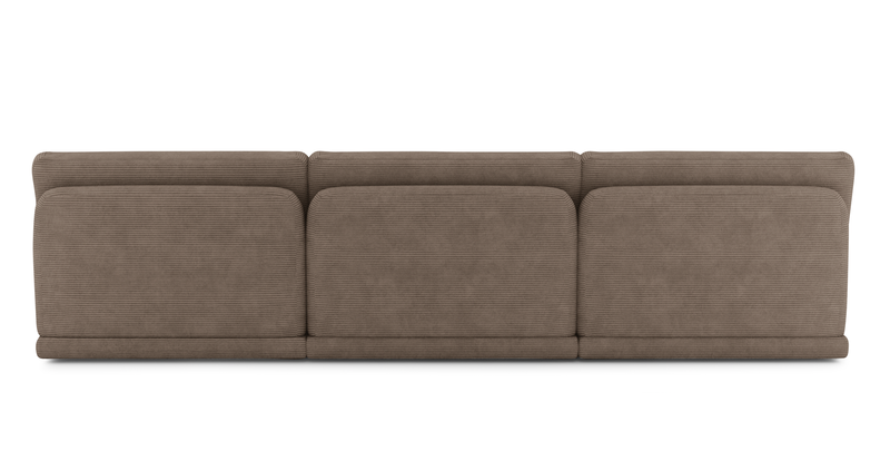 Carle Mega Sofa without arm and Ottoman - Cord velour