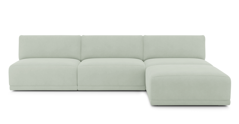 Carle Mega Sofa Ohne Arm und Hocker - Samt