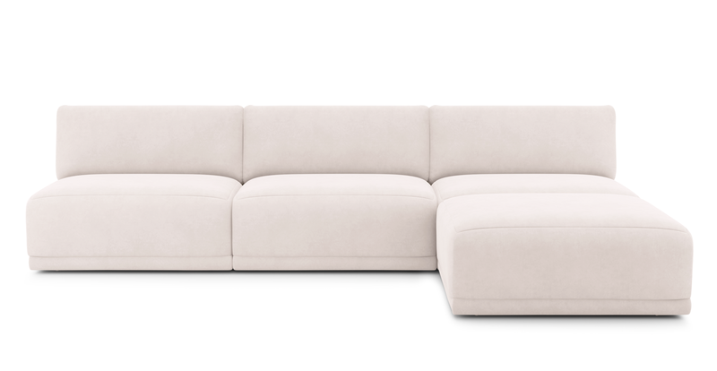 Carle Mega Sofa Ohne Arm und Hocker - Samt