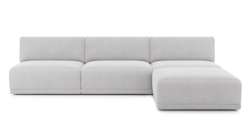 Carle Mega Sofa Ohne Arm und Hocker - Samt