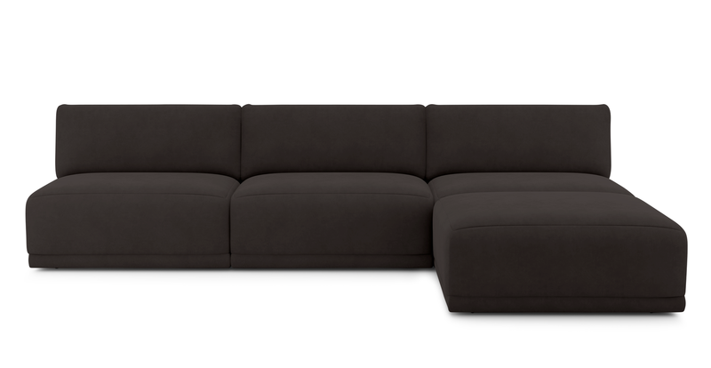 Carle Mega Sofa Ohne Arm und Hocker - Samt