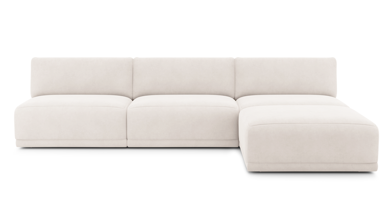 Carle Mega Sofa Ohne Arm und Hocker - Samt