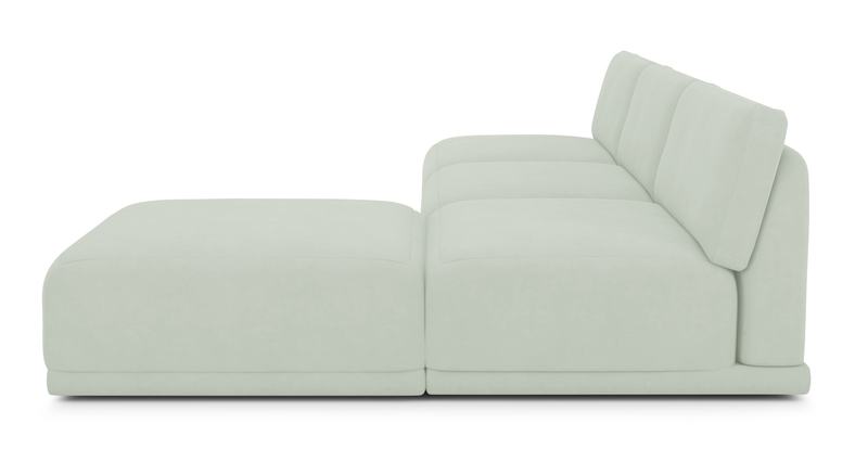 Carle Mega Sofa Ohne Arm und Hocker - Samt