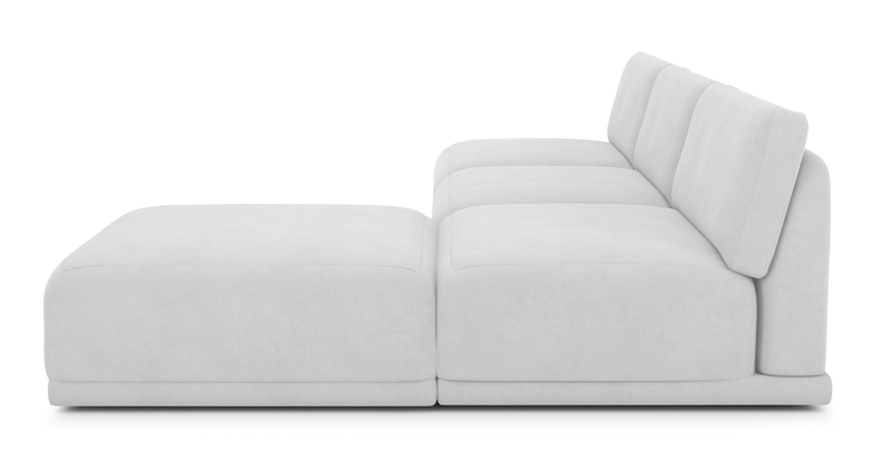 Carle Mega Sofa Ohne Arm und Hocker - Samt