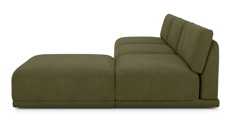 Carle Mega Sofa Ohne Arm und Hocker - Samt