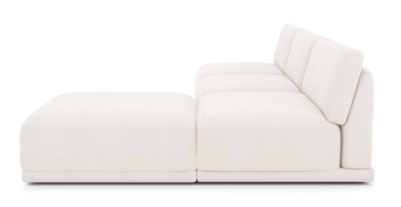 Carle Mega Sofa Ohne Arm und Hocker - Samt