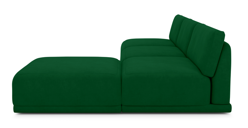 Carle Mega Sofa Ohne Arm und Hocker - Samt