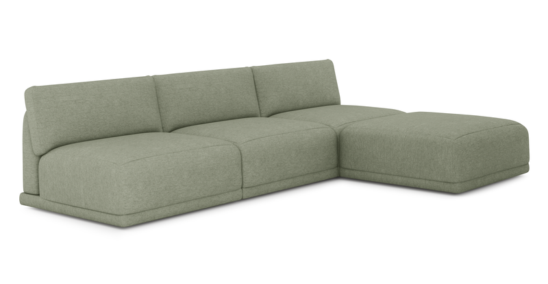 Carle Mega Sofa Ohne Arm und Hocker - Performance-Stoff