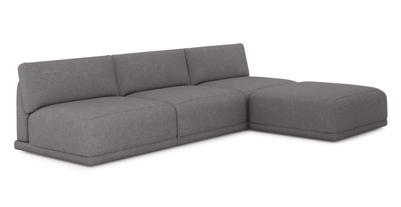 Carle Mega Sofa Ohne Arm und Hocker - Performance-Stoff