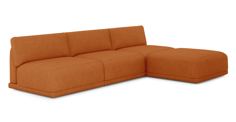 Carle Mega Sofa Ohne Arm und Hocker - Performance-Stoff