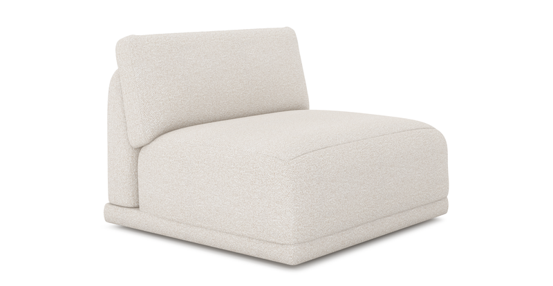 Carle single seat without arm - Bouclé