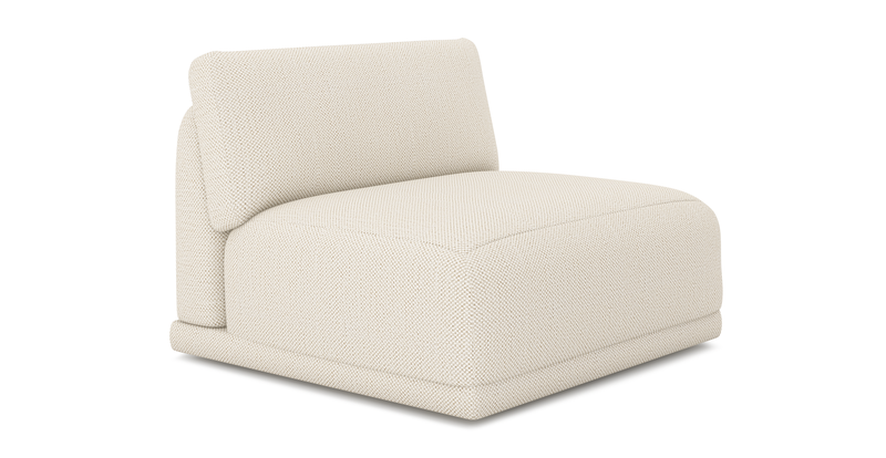 Carle single seat without arm - natural fabric