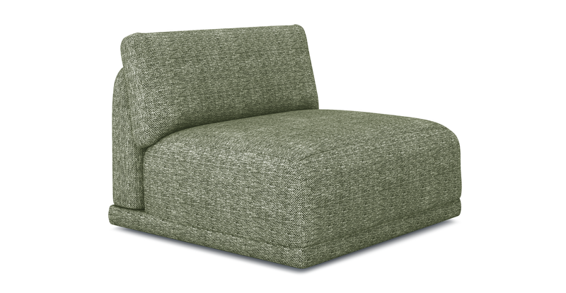 Carle single seat without arm - natural fabric