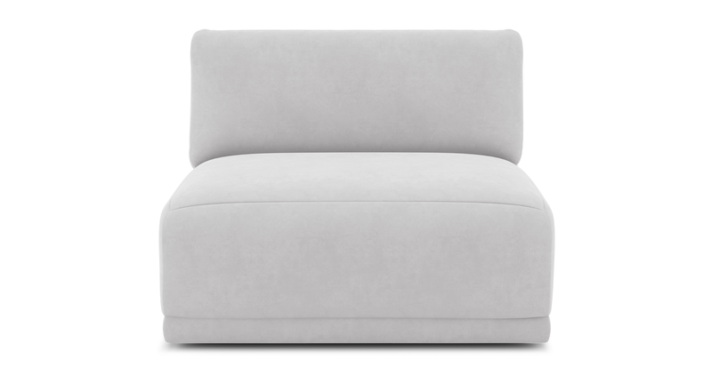 Carle single seat without arm - velvet