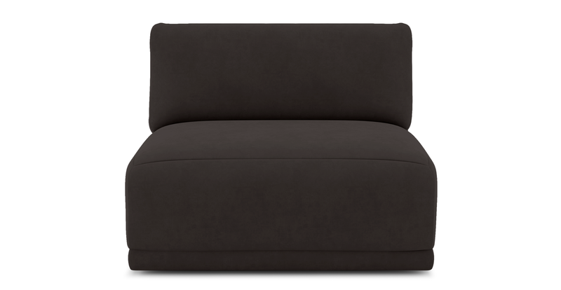 Carle single seat without arm - velvet