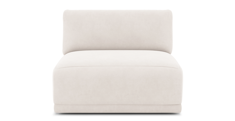 Carle single seat without arm - velvet