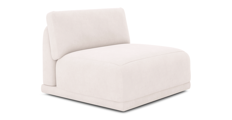 Carle single seat without arm - velvet