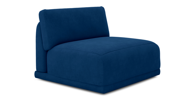 Carle single seat without arm - velvet