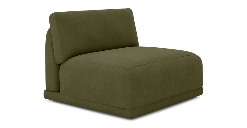 Carle single seat without arm - velvet