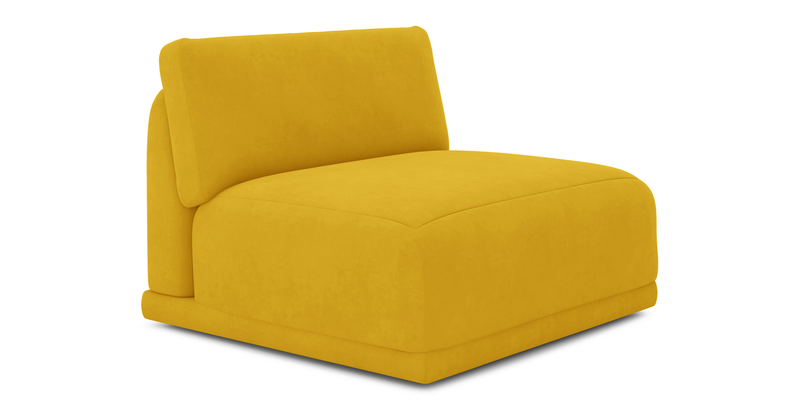 Carle single seat without arm - velvet