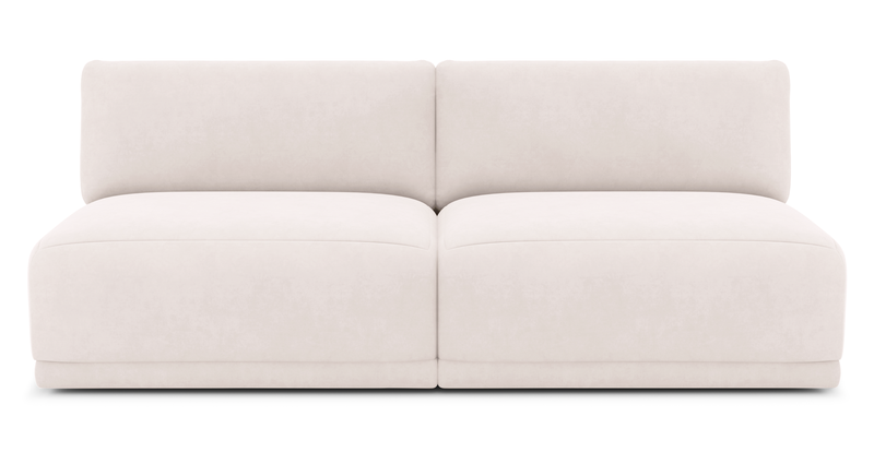 Carle 3-seater without armrests - velvet