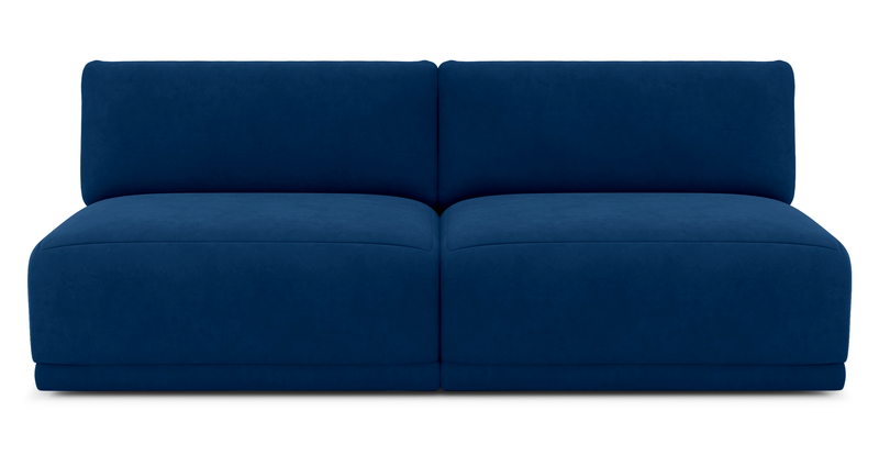 Carle 3-seater without armrests - velvet