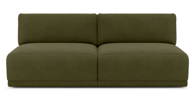 Carle 3-seater without armrests - velvet