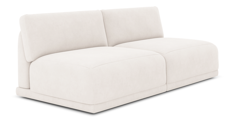 Carle 3-seater without armrests - velvet