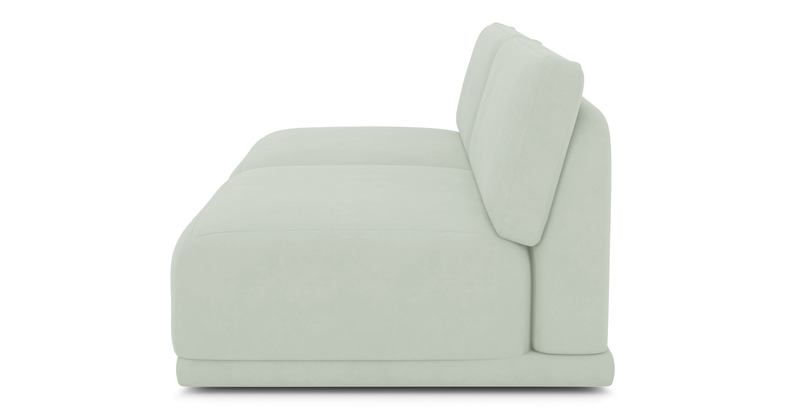 Carle 3-seater without arm - velvet