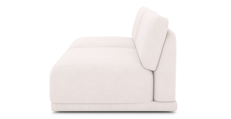 Carle 3-seater without arm - velvet