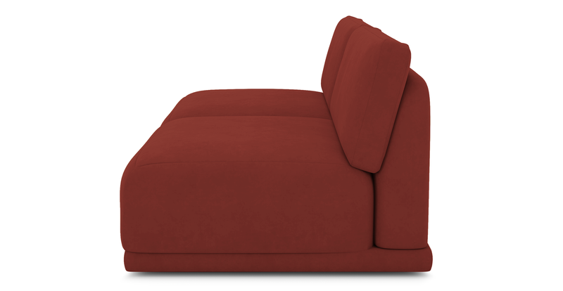 Carle 3-seater without armrests - velvet