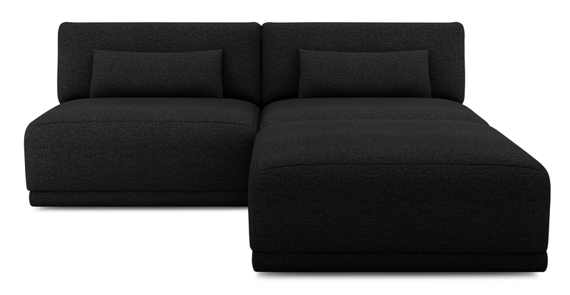 Carle 3-seater without arm and Ottoman - Bouclé