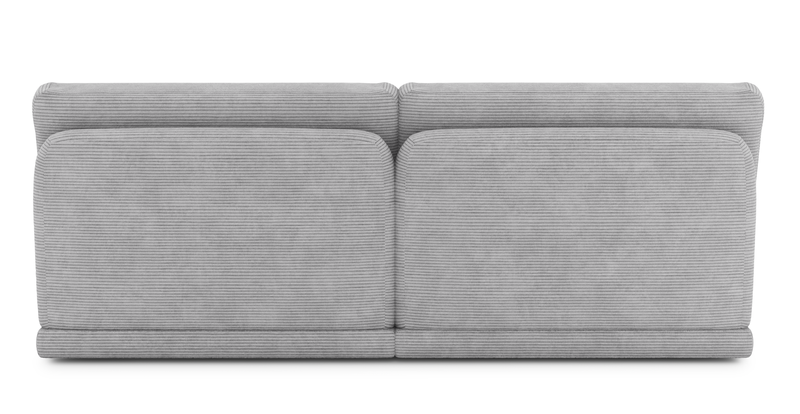 Carle 3-seater without arm and Ottoman - Cord velour