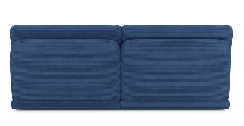 Carle 3-seater without arm and Ottoman - Cord velour