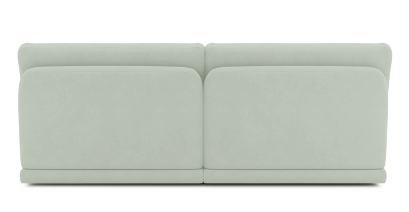 Carle 3-seater without arm and Ottoman - velvet