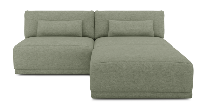 Carle 3-seater without arm and Ottoman - Performance fabric