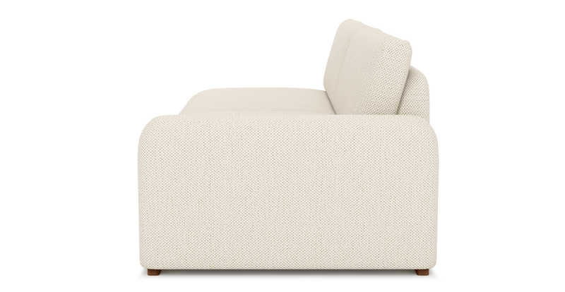 Carle 3-seater with right armrest - natural fabric