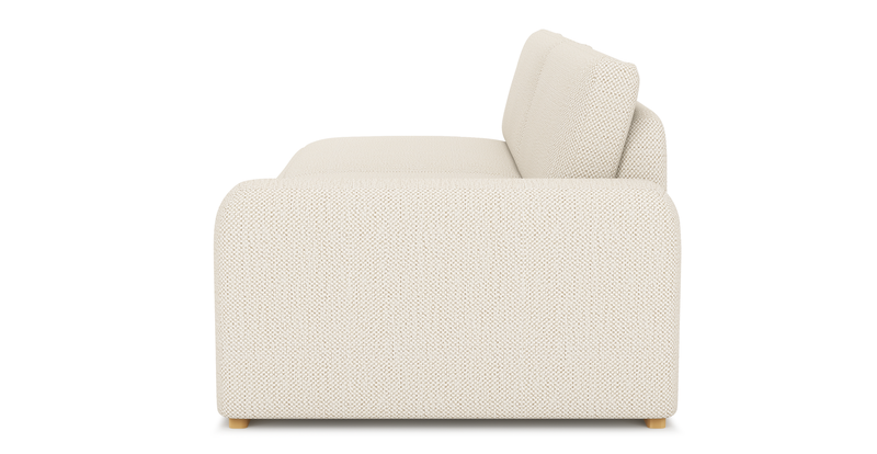 Carle 3-seater with right armrest - natural fabric