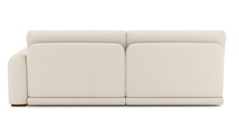 Carle 3-seater with right armrest - natural fabric