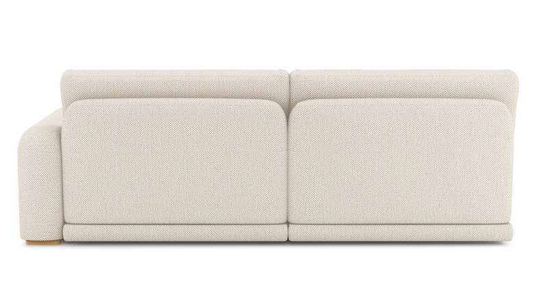 Carle 3-seater with right armrest - natural fabric