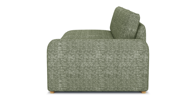 Carle 3-seater with right armrest - natural fabric