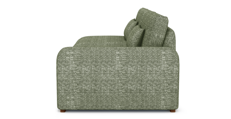 Carle 3-seater with right armrest - natural fabric